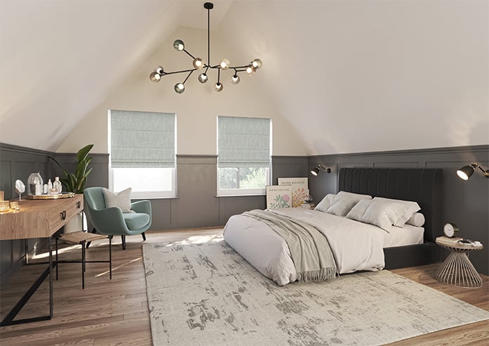 Willow Field, Slate - Motorised Roman Blind - Image 6